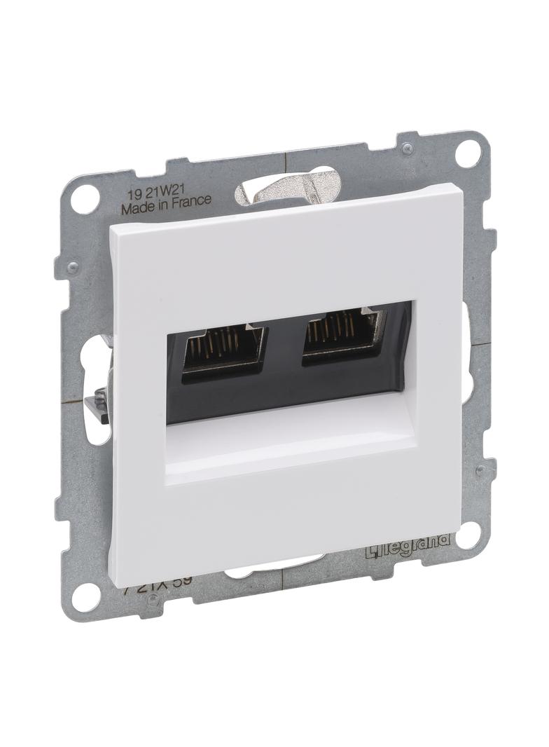 Suno Gniazdo Komputerowe Rj45/Kat 6 Stp Czarny 721456 721159 LEGRAND