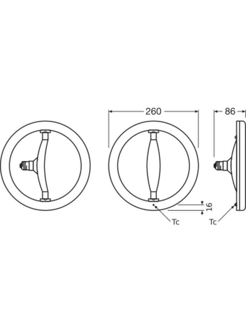 Lampa LED CIRCOLUX FR 100 non-dim 17W 827 E27