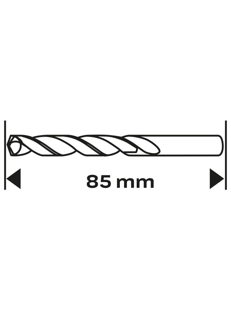 Wiertło do betonu, 5 x 80 mm, końcówka motylkowa