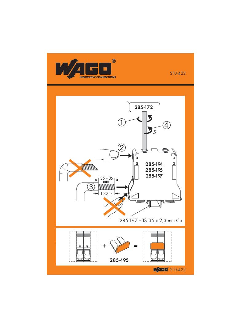 Naklejka z instrukcją obsługi