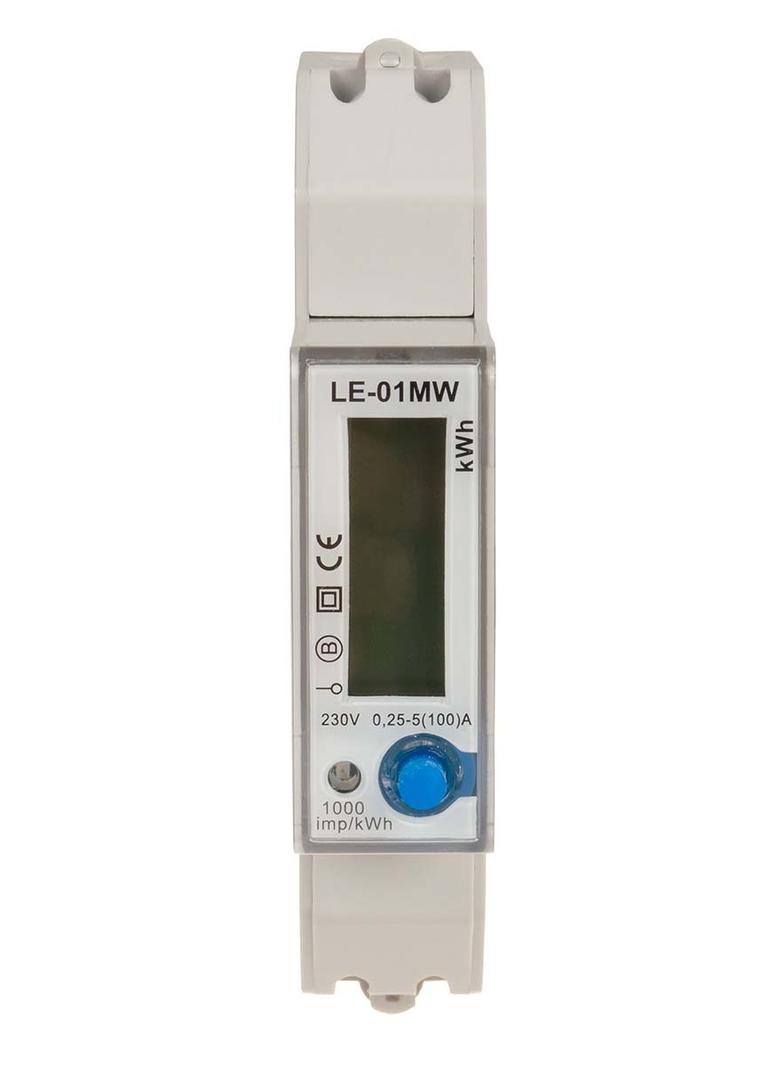 Jednofazowy licznik zużycia energii czynnej biernej Modbus RTU wielotaryfowy LE-01MW F&F
