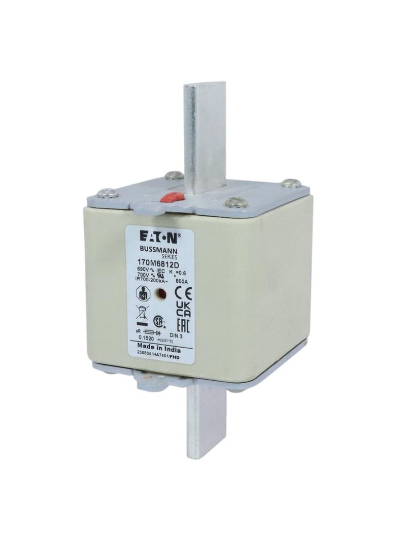 800A 690V aR DIN 3 HSDNH FUSE Wkładka szybka 800A AC 690V DIN 3 aR DIN IEC podwójny wskaźni 170M6812