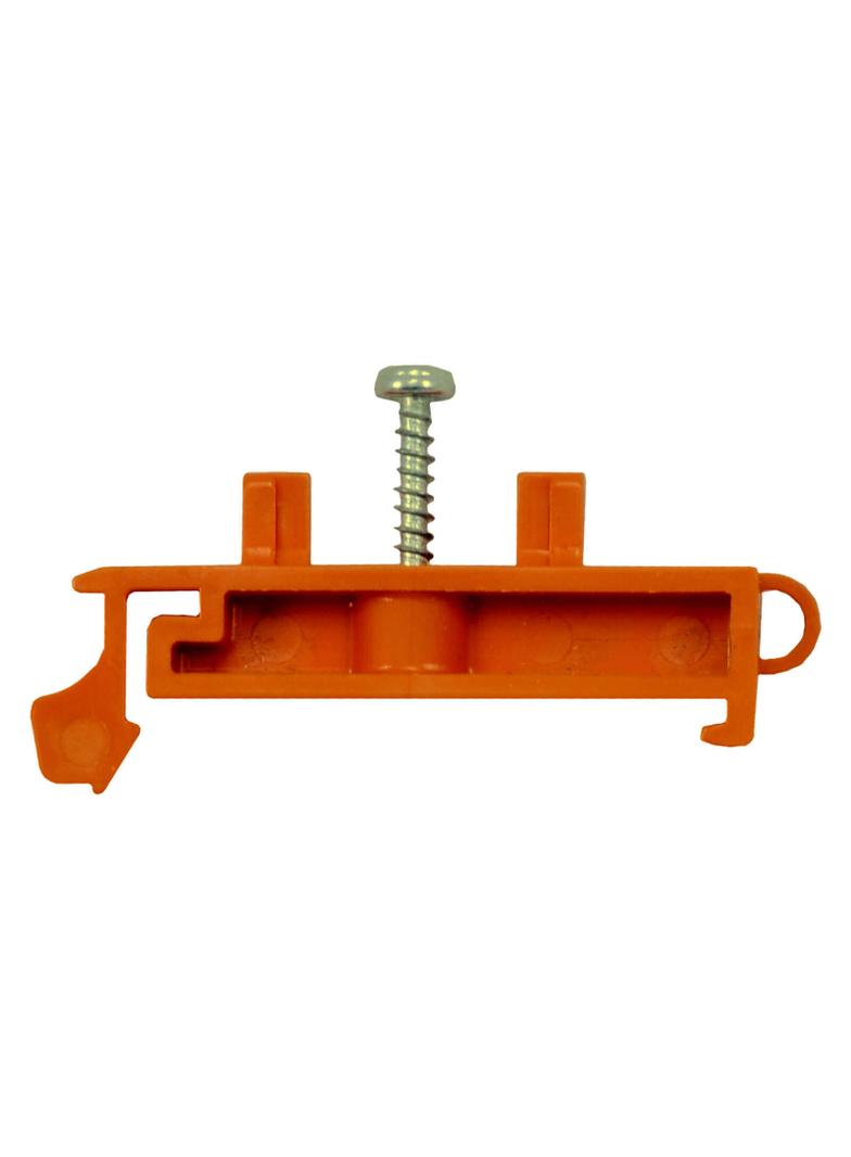LTT1 ,  Trzymacz do złączek termoplastycznych, na TS35, do LTF (12-2,5; 4; 6), pomarańczowy