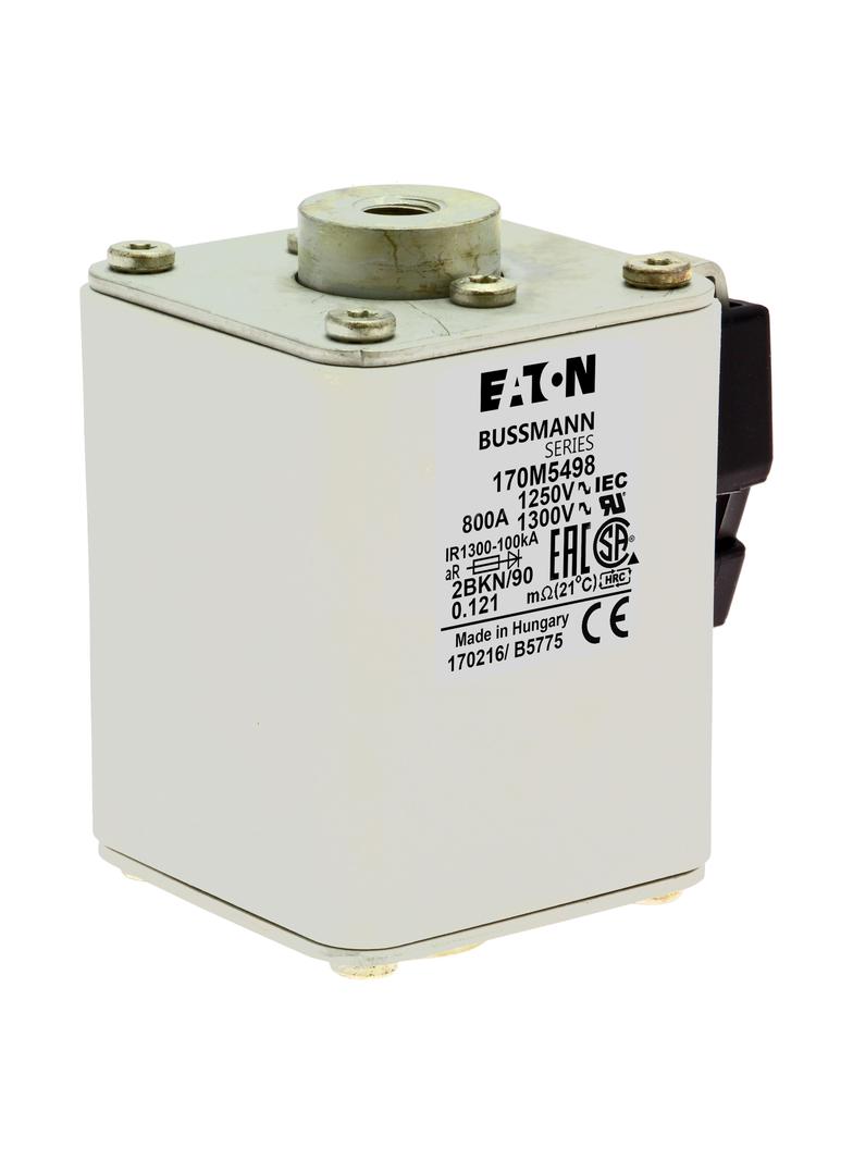 FUSE 800A 1250V 2BKN/90 AR CU Wkładka szybka 800A AC 1250V rozmiar 2 61x77x91 mm aR IEC UL 170M5498