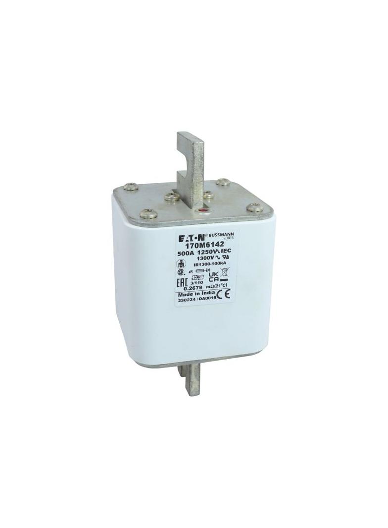 500A 1250V 3/110 aR INDICATOR FUSE Wkładka szybka 500A AC 1250V rozmiar 3 76x90x139 mm aR D 170M6142