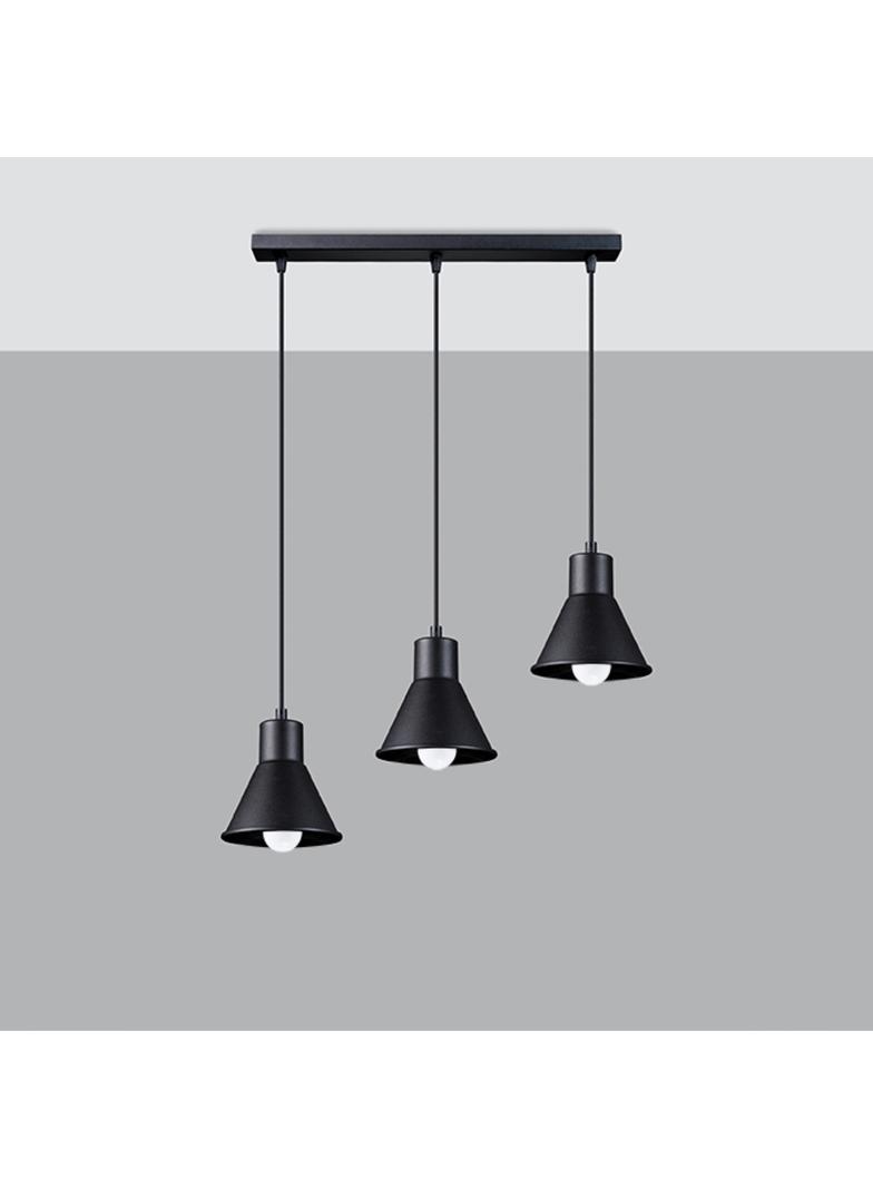 Sollux Lampa wisząca TALEJA 3 czarna [E27] SL.0986