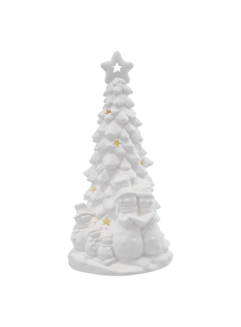 Choinka ceramiczna dekoracje 4 LED 33,5 cm 2x AA ciepła biel IP20 DCLW31 EMOS