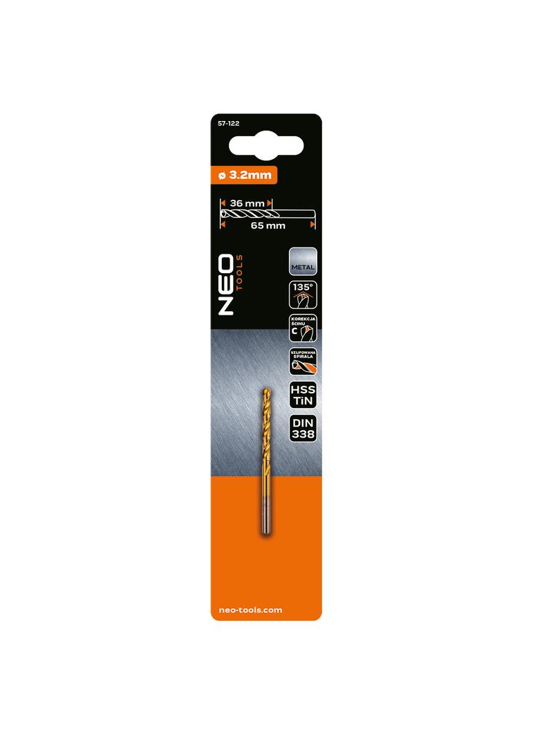 Wiertło do metalu HSS-TiN 3,2mm GRAPHITE 57H122 GTX 57-122 GTX Poland