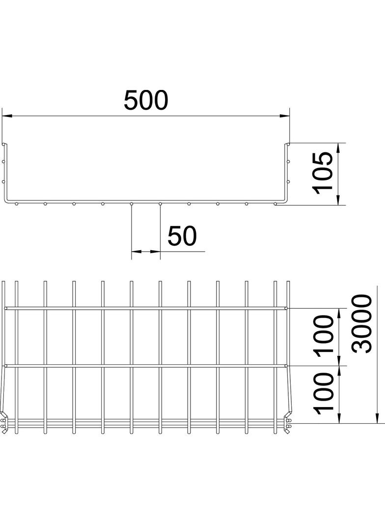 KORYTKA SIATK.GRM 105X500 FT