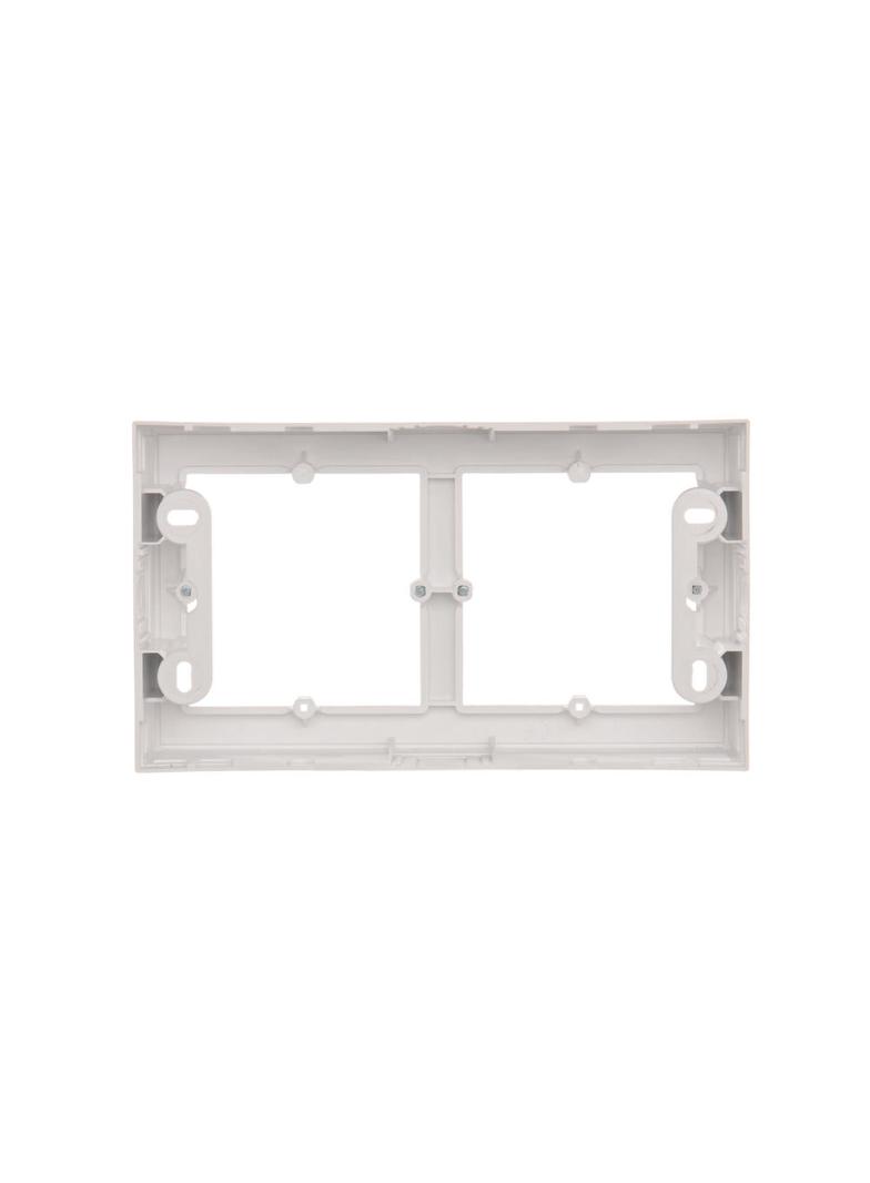 Simon 54 Premium Puszka natynkowa 2-krotna do ramek PREMIUM. Głębokość 35mm biały