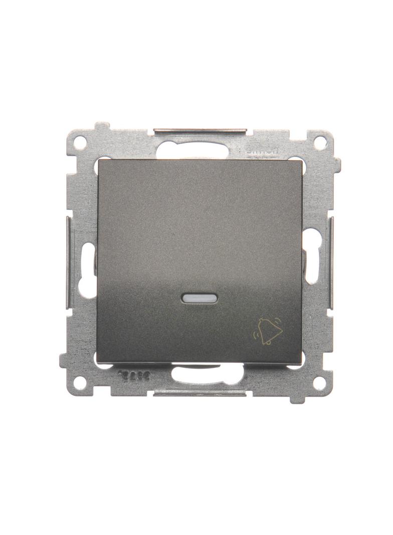 Simon 54 Przycisk „dzwonek” z podświetleniem LED 16A z. śrub. antracyt