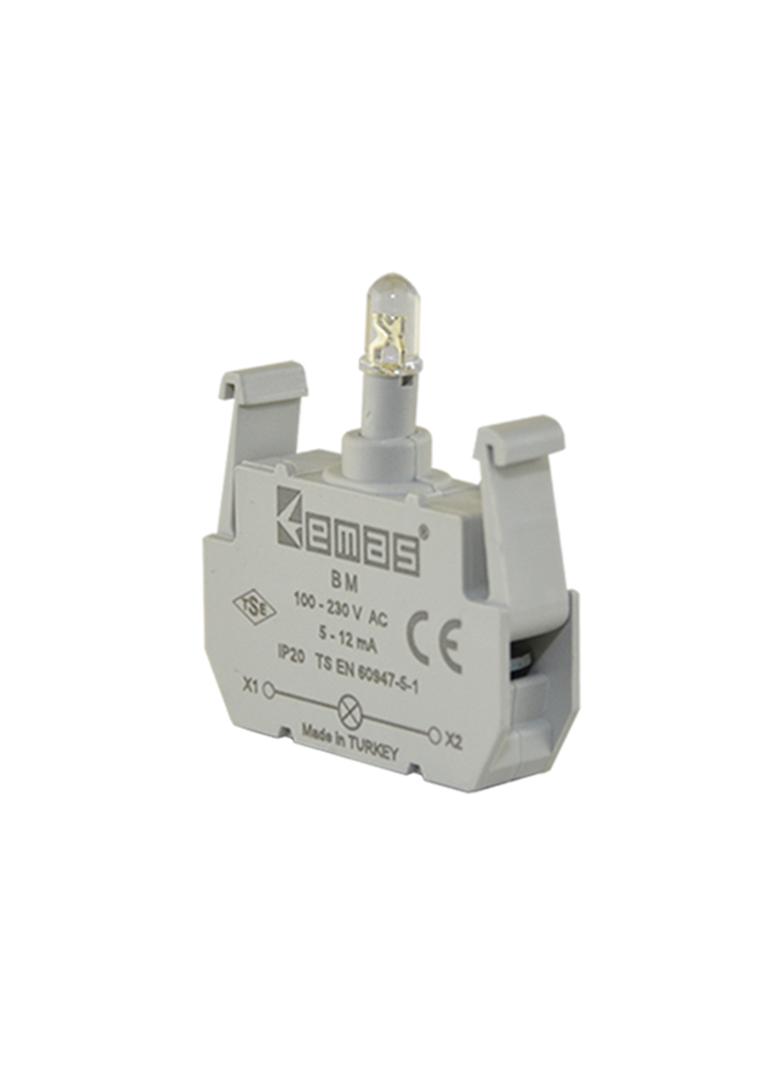 Element podświetlający do przycisków B LED 100-230V AC/DC zielony