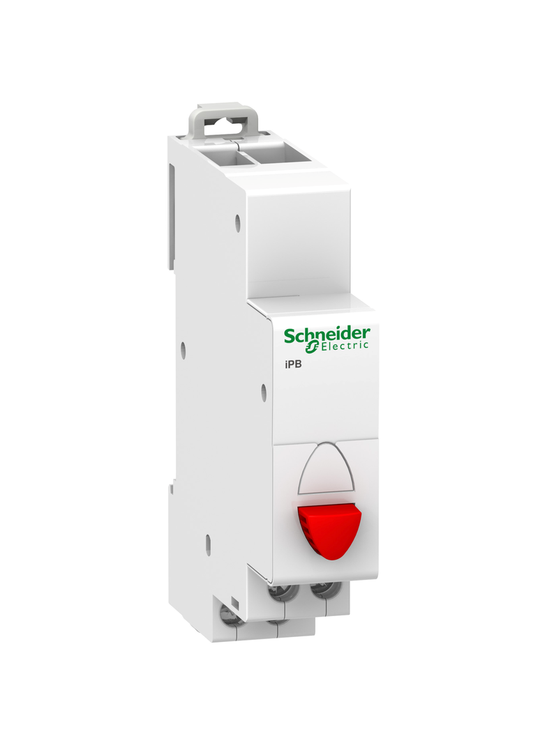 Przycisk pojedynczy (z samopowrotem) Acti9 iPB-20-01-R 20A 1NC czerwony