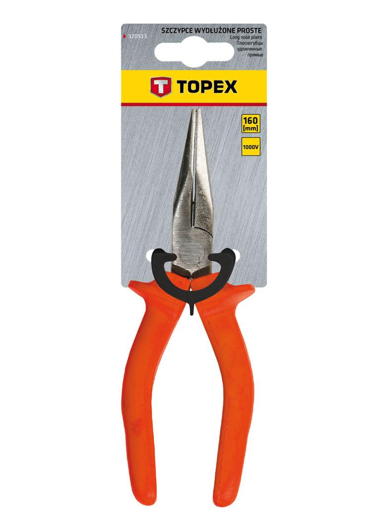Szczypce wydłużone proste 160 mm, 1000V