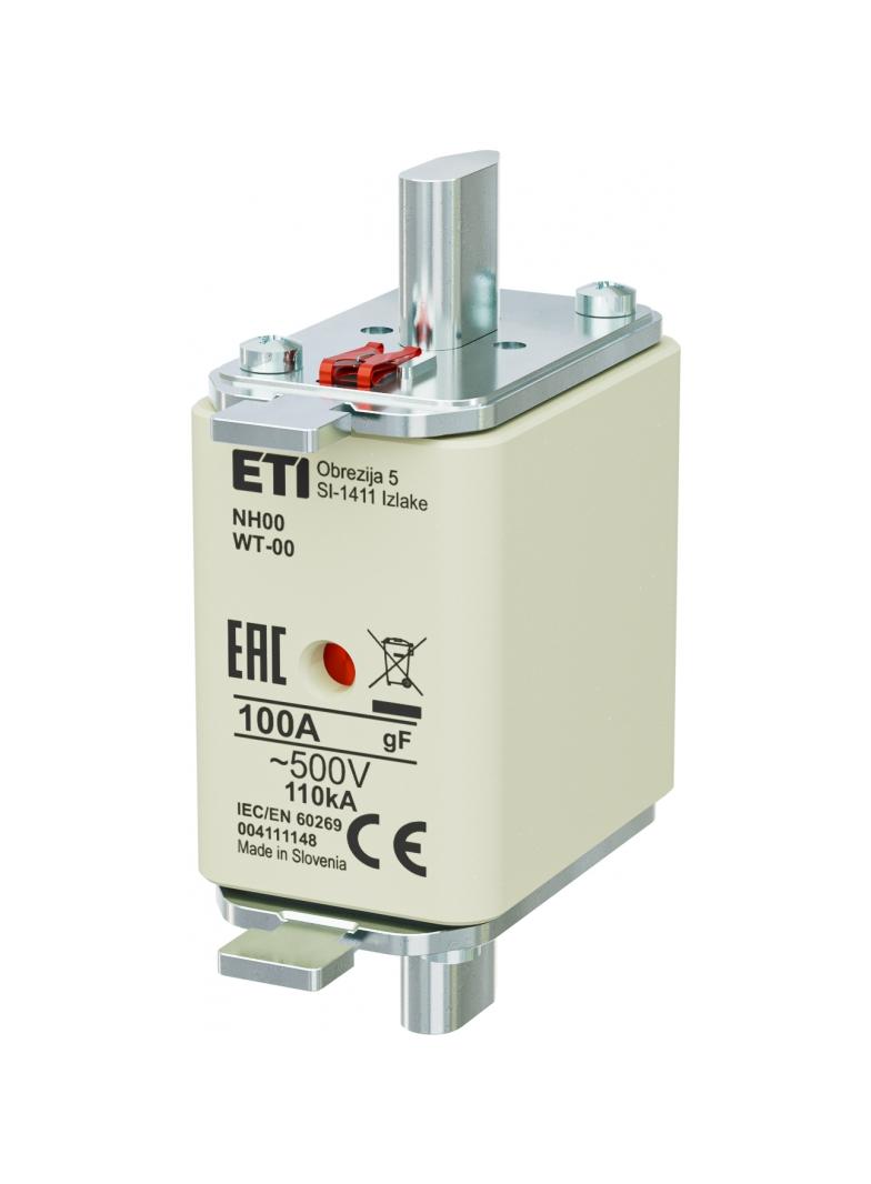 WT-00/GF 100A G WKŁADKA TOPIK.PRZEMYSŁ.SZYBKA, G