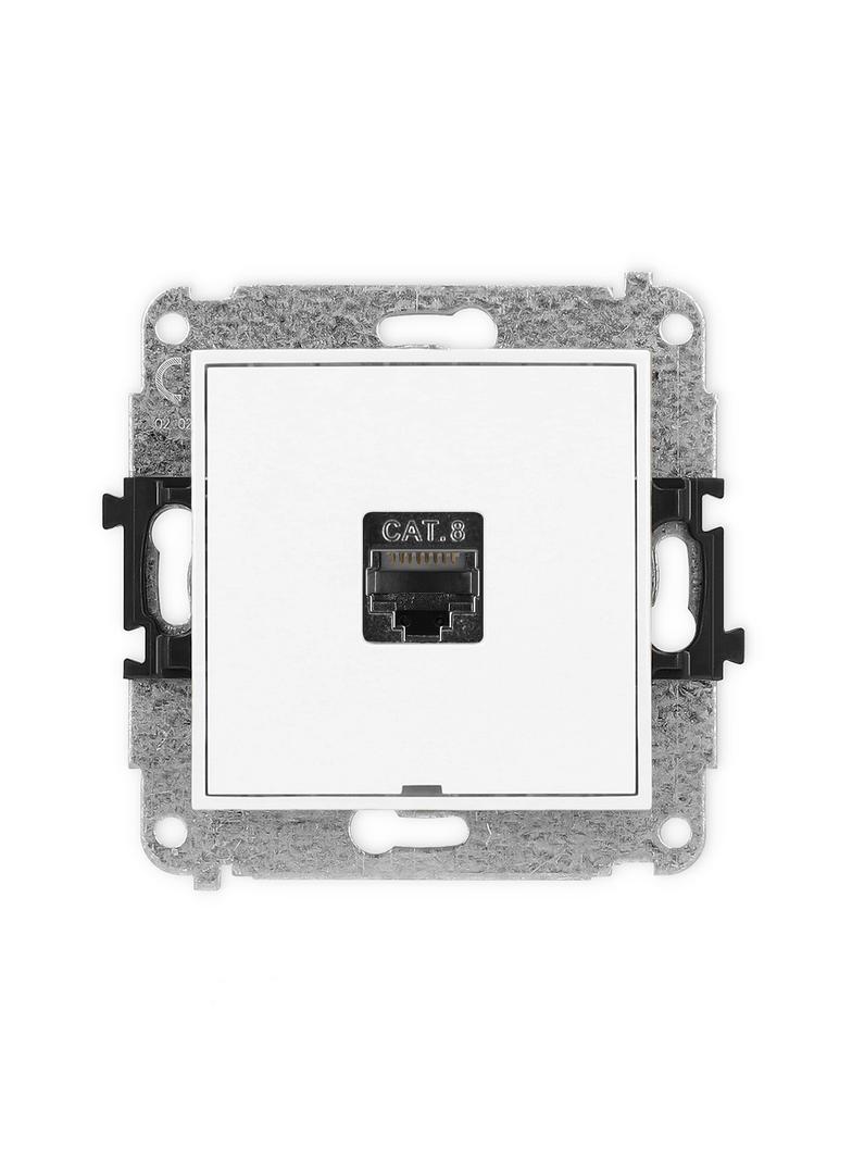 ICON Mechanizm gniazda komputerowego pojedynczego 1xRJ45, kat. 8, ekranowany, 8-stykowy, bez pola op