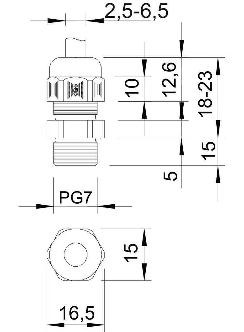 V-TEC/L, DŁAWIK V-TEC Z DŁ.GWINT.PG7