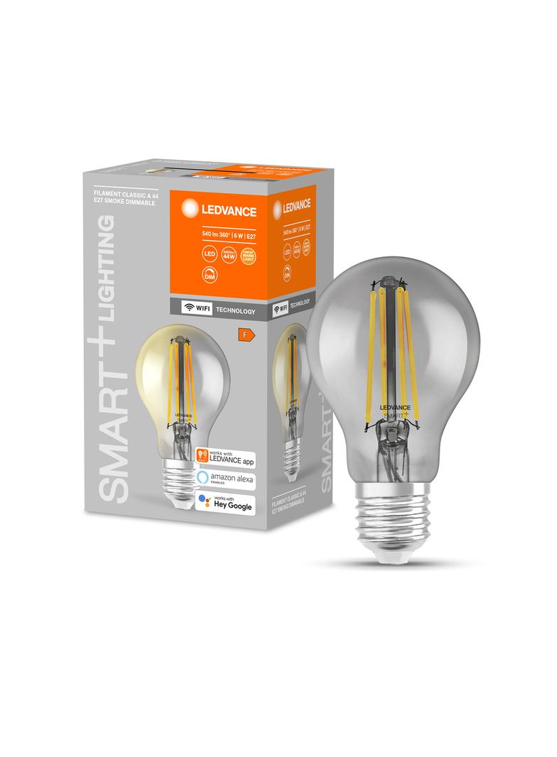Lampa LED SMART+ WiFi CL A Smoke DIM 44  6W/825 E27