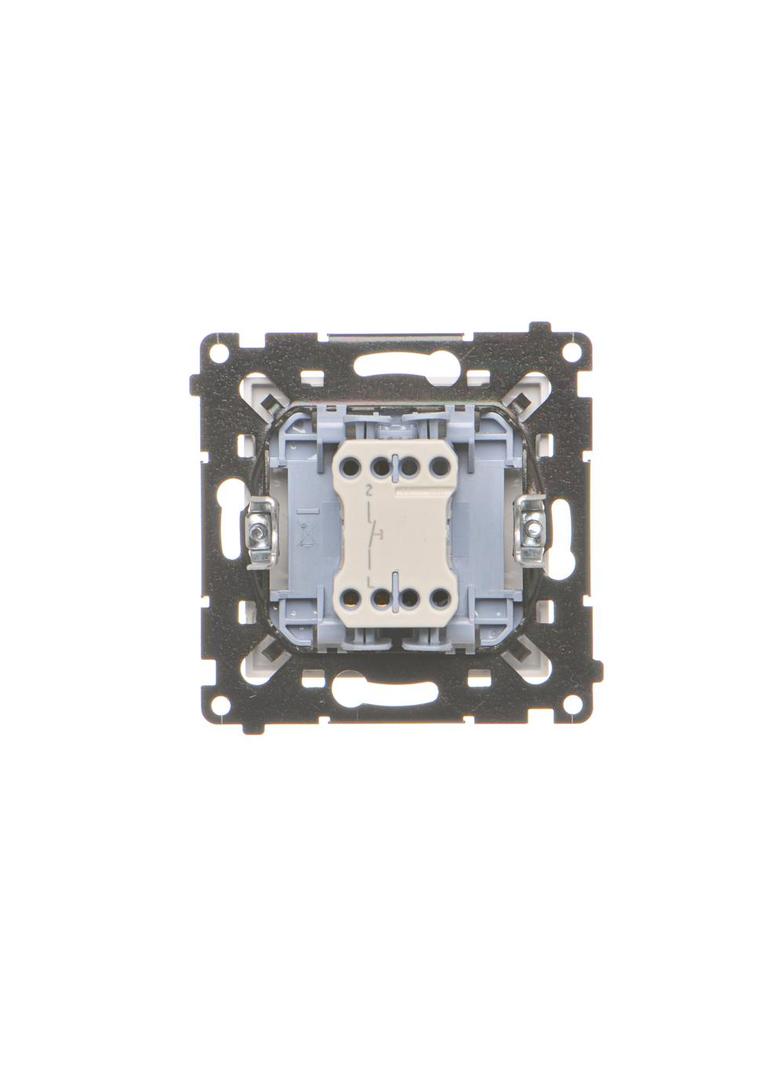 Simon 55 Przycisk zwierny pojedynczy zwierny bez piktogramu szybkozłączka Biały mat