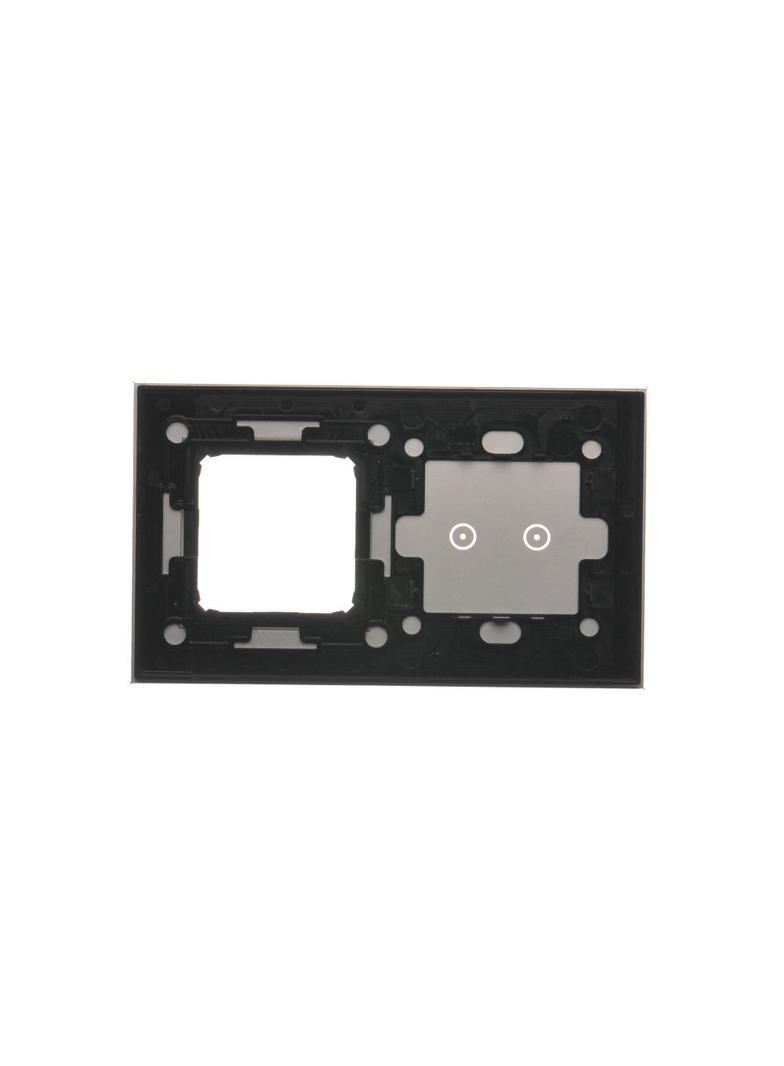 Simon 54 Touch Panel dotykowy S54 Touch 2 moduły 2 pola dotykowe poziome + 1 otwór na osprzęt S54 srebrna mgła DSTR220/71 KONTAKT