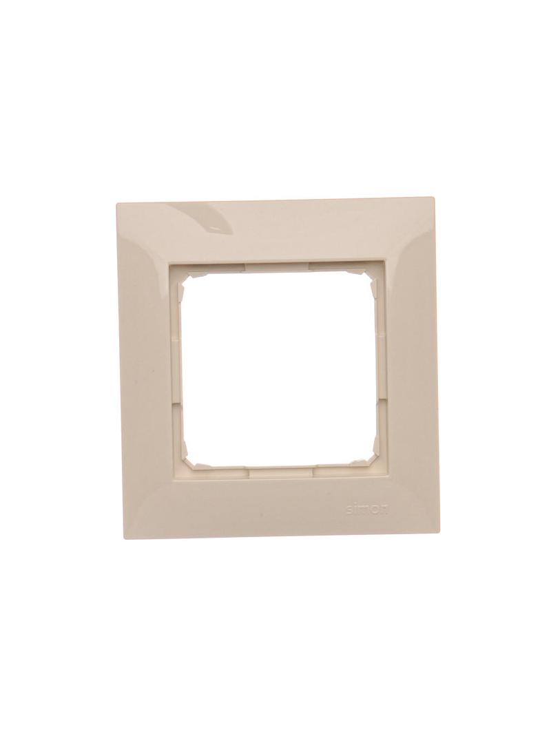 Simon 54 Premium Ramka 1-krotna PREMIUM do puszek karton-gips IP20 / IP44 kremowy DRK1/41 KONTAKT