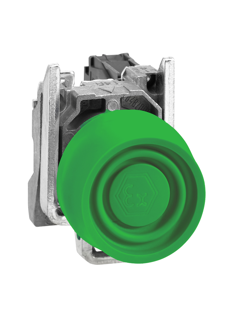 Harmony XB4 Przycisk zielony O 22 samoczynny powrót 1 NO ATEX