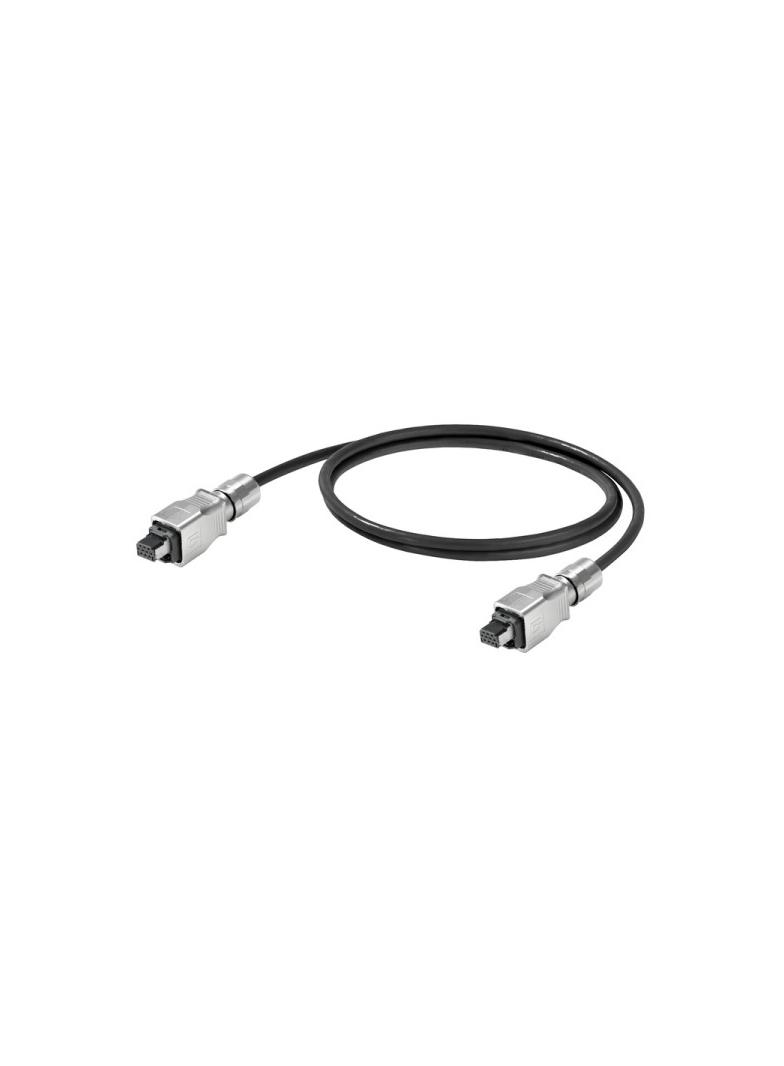 IE-CSQS9VE0020AQEAQE-K1 (zmontowany) hybrydowy przewód przesyłu danych, czarny, 300 V /1szt./ 1465850020 WEIDMÜLLER