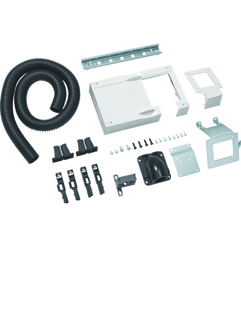 Zestaw kompletny z pokrywą 150x250mm do okablowania drzwi z rurą fi29 mm UC11BT29 HAGER