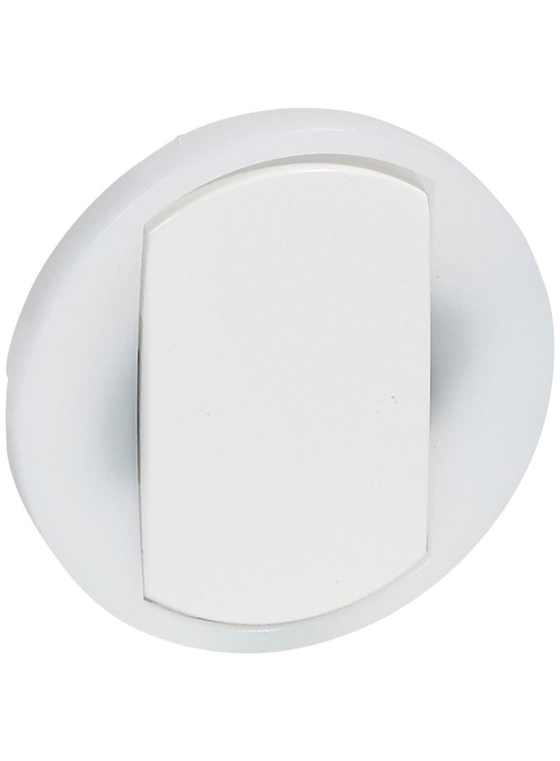 CELIANE - Klawisz Łącznika Uniwersalnego – 10 AX Z Pierścieniem Podświetlanym LED Biały, Legrand