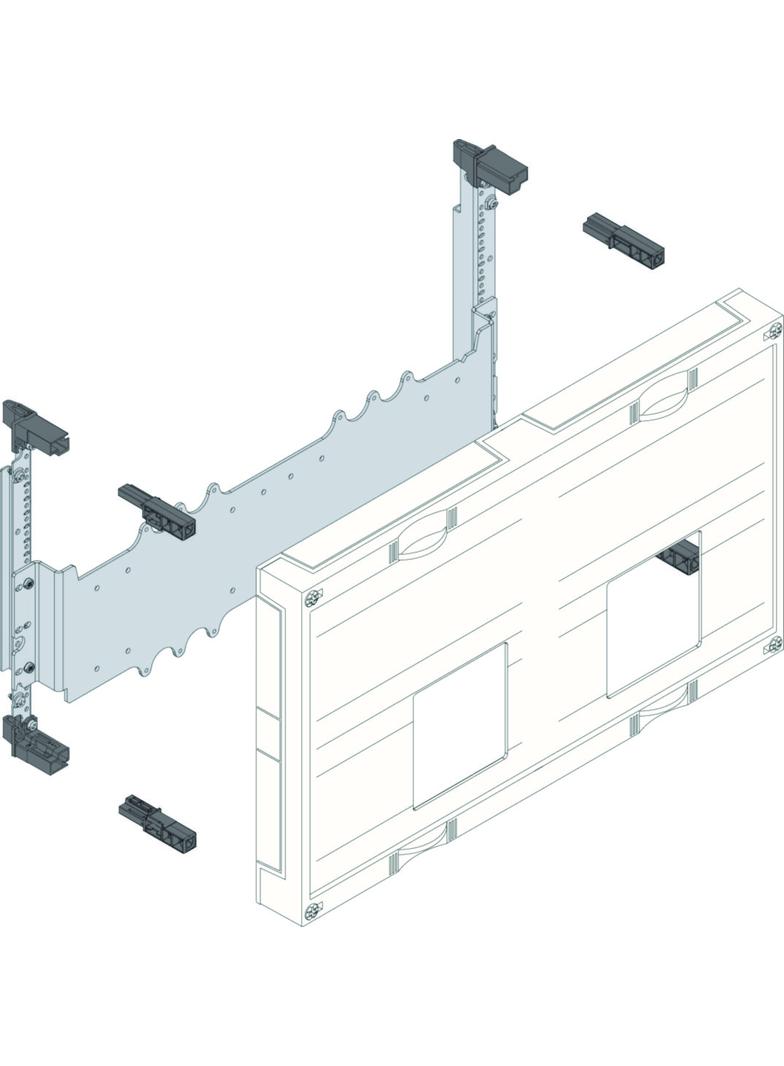 univers N 300x500mm podzespół dla wyłączników mocy H3+ 2xP250 UK22LH1 HAGER