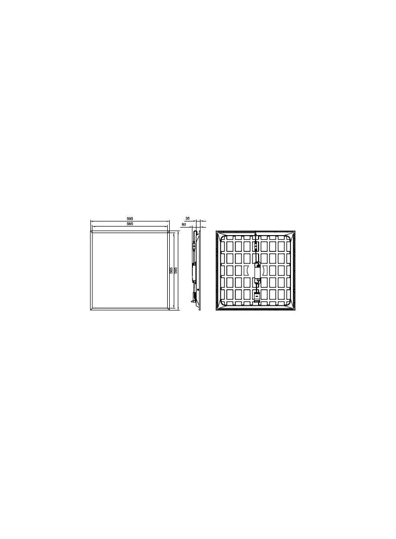 Panel LED Ledinaire RC065B G5 28W 3400lm IP20/40 all-in 3000/4000K barwa neutralna 34_36S/830_40 PSU