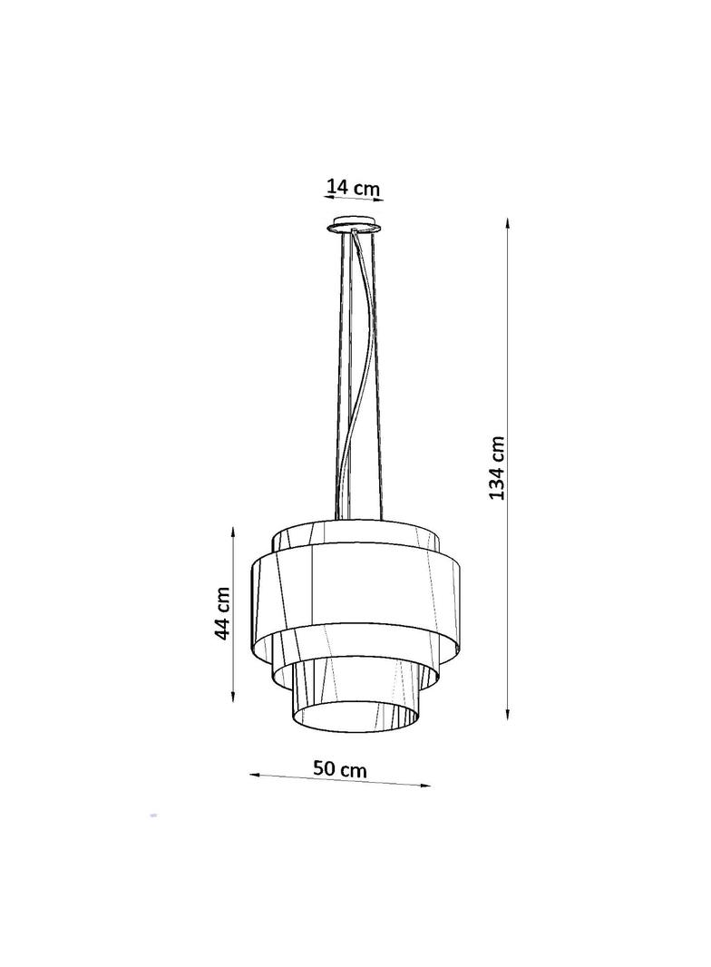 Sollux Żyrandol REFLEXION 50 biały SL.0831