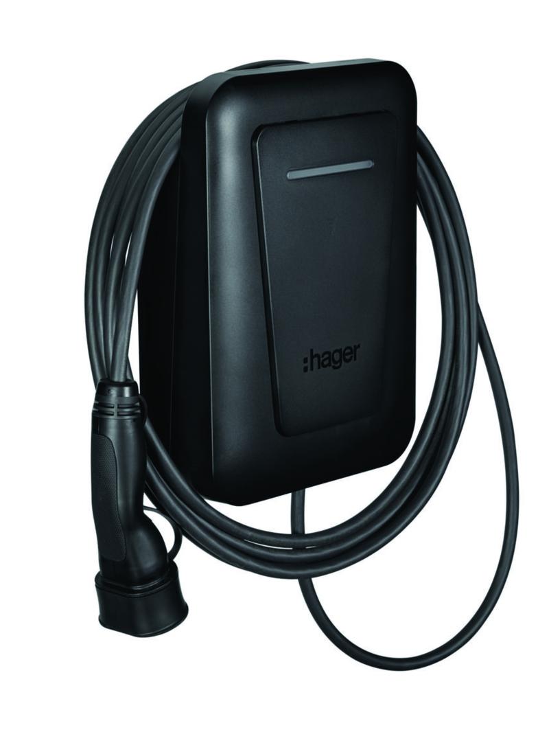 EVCS witty one 1x11kW 3f z kablem 6,5m T2 RFID Bluetooth