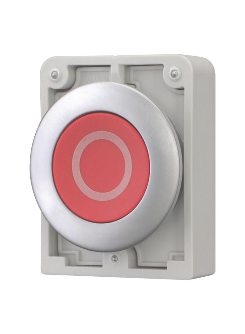 M30C-FD-R-X0 Przycisk 30mm płaski czerwony O z samopowrotem 182939 EATON