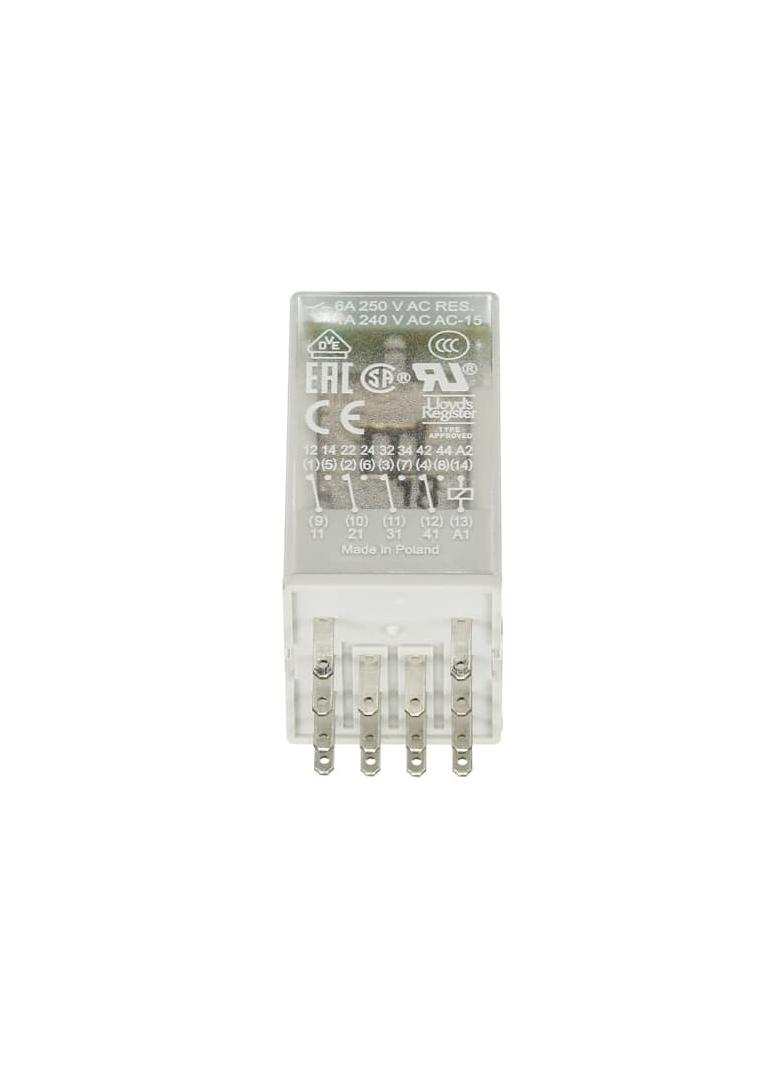 Przekaźnik CR-M230AC4L, A1-A2=230V AC, 4 styki c/o 250V/6A, LED 1SVR405613R3100 ABB