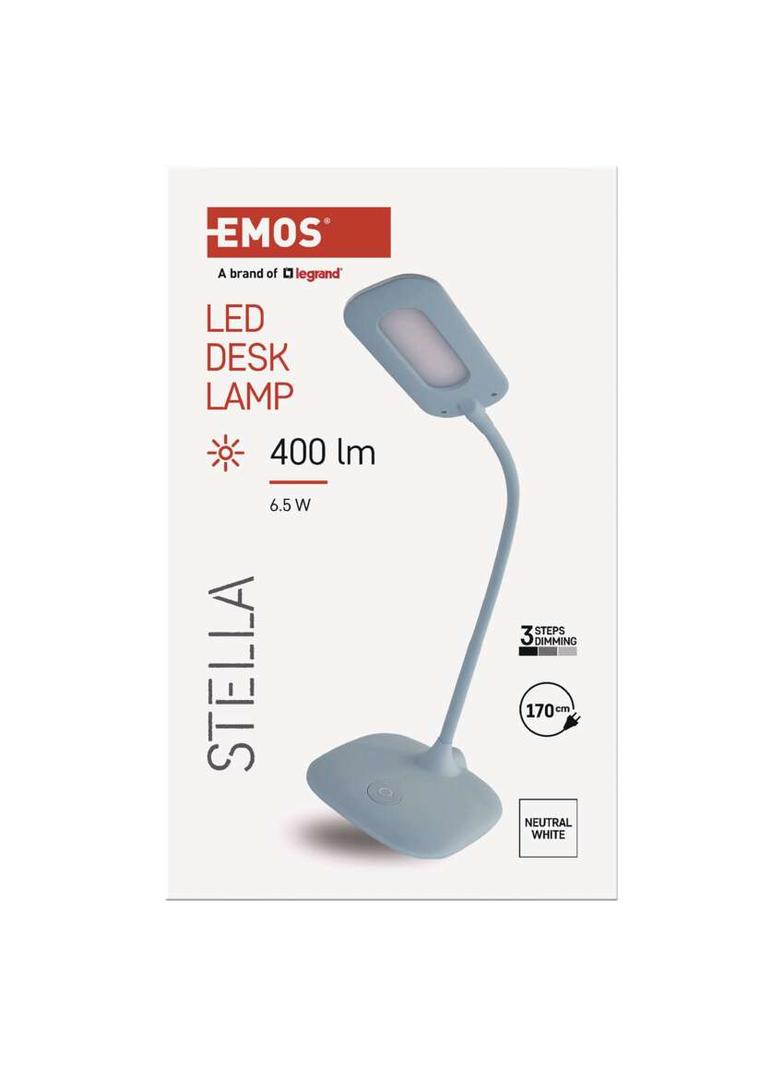 Lampa biurkowa LED STELLA niebieska Z7602BL EMOS