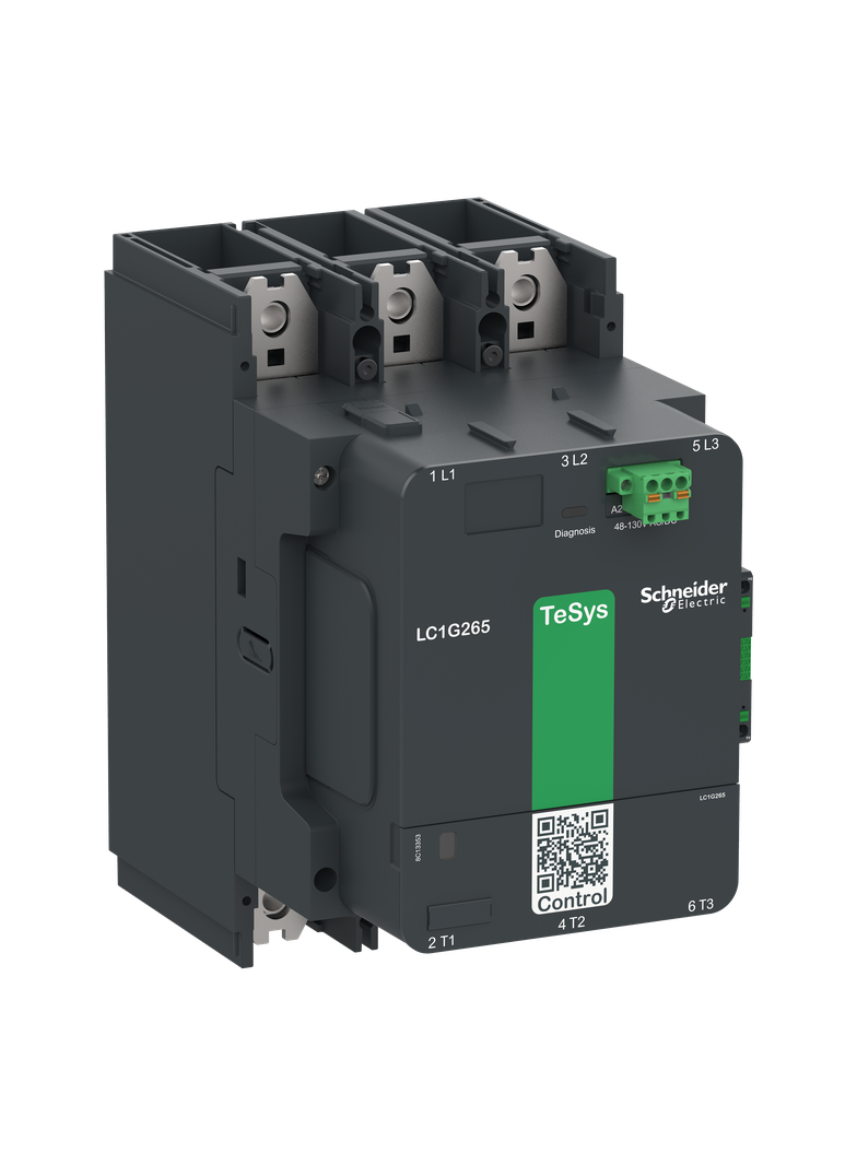 Stycznik mocy, TeSys Giga, 3 biegunowy (3NO), AC-3 =440V 265A, wersja standardowa, 100…250V szerokoz