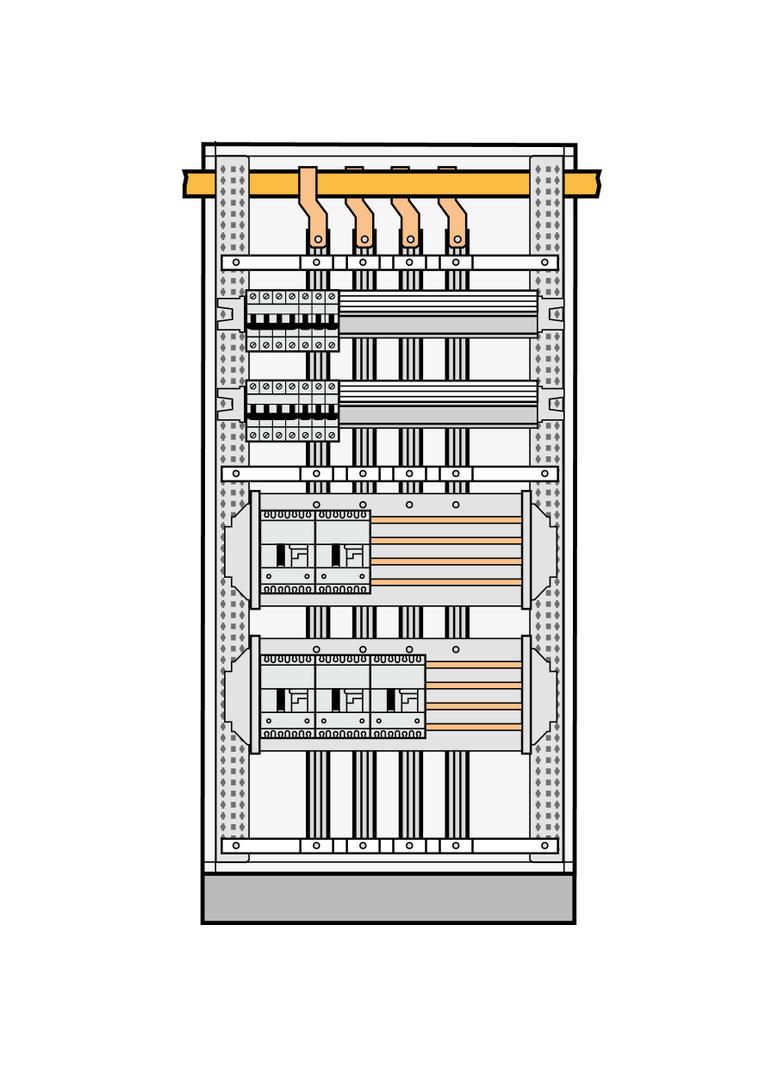 VX3 800A Zasilanie Szyn Zbiorczych Zainstalowanych Na Tylnej Ścianie Rozdzielnicy Szyny Miedziane1600A 404531 LEGRAND