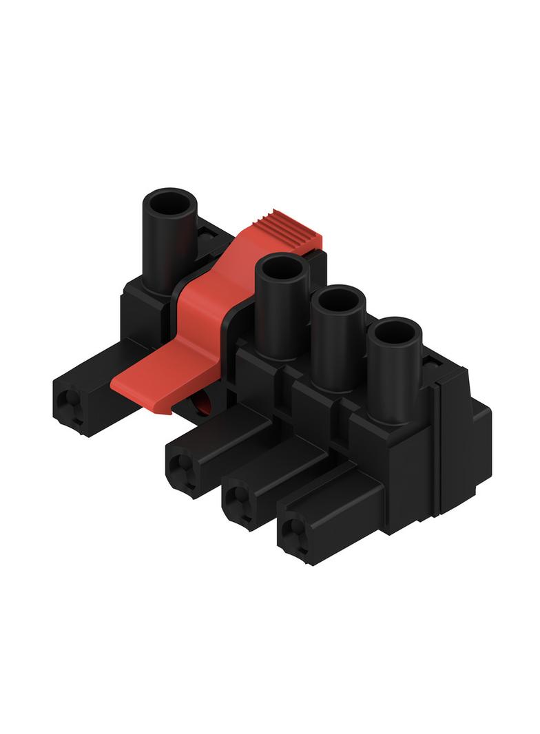 BLZ 7.62IT/04/180MF4 SN BK BX Wtyk PCB (złącze wiązki), 7.62 mm, Liczba biegunów: 4, Przyłącze z jarzmem /40szt./ 1173530000 WEIDMÜLLER