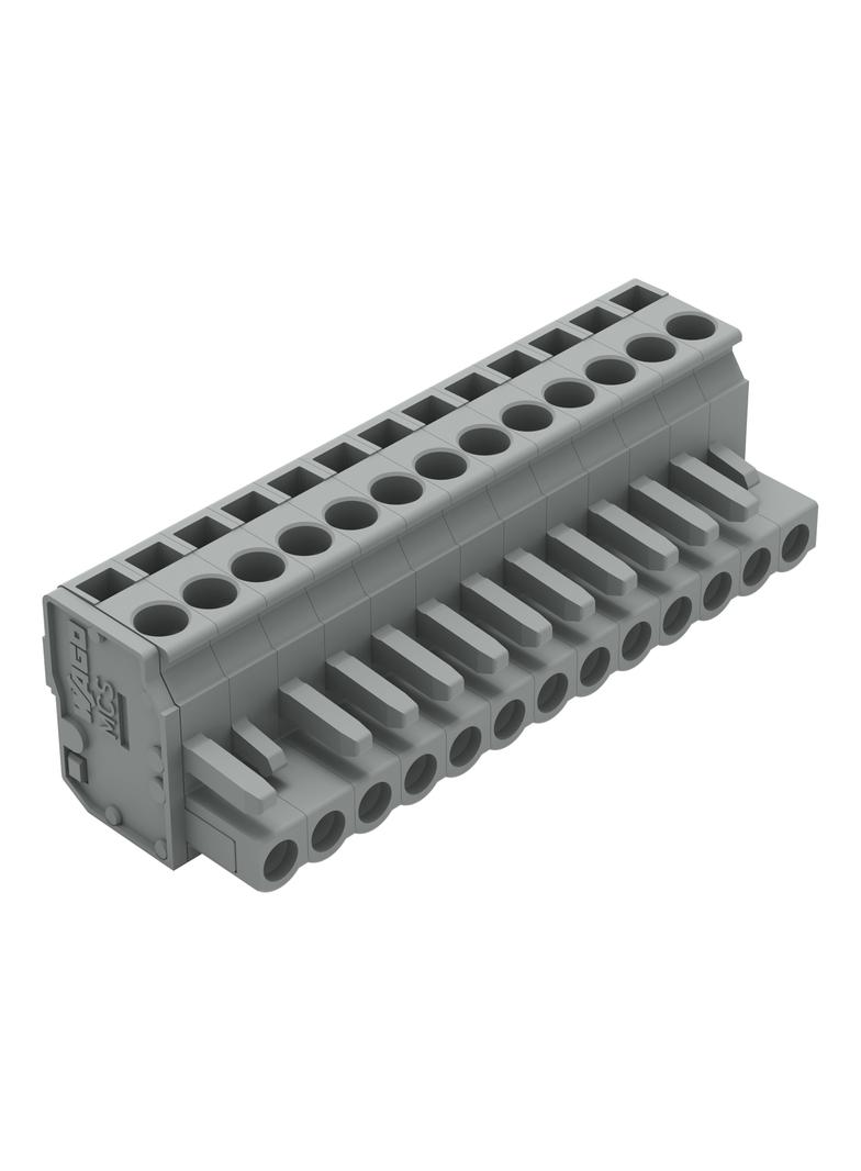 kątowy wtyk sprężynowy raster 5 mm 13-torowy