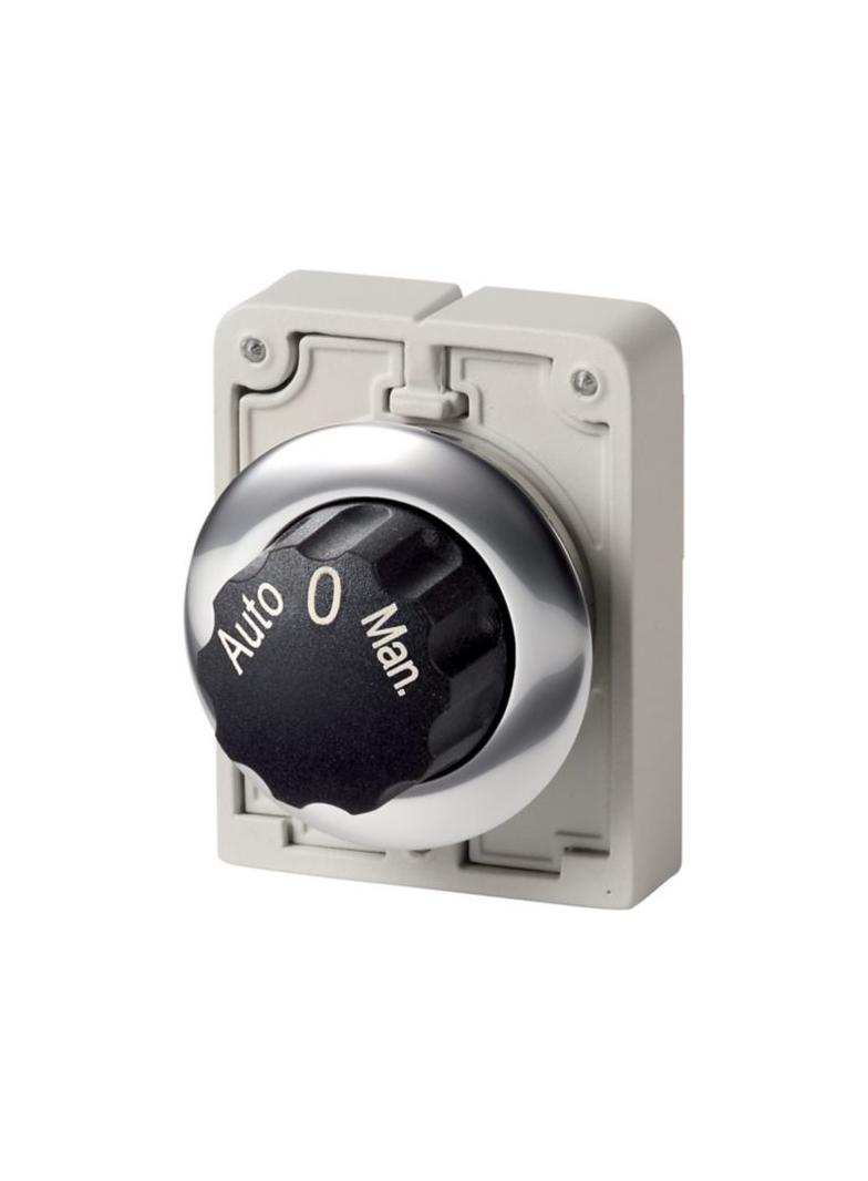 M30C-FWR3-X94 Przełącznik obrotowy 30mm 3 położeniowy bez samopowrotu z opisem Auto-0-Man. 187108 EA