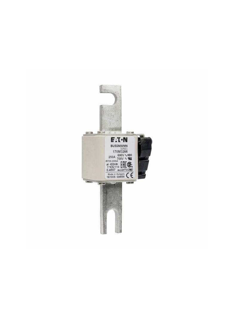250A 690V 1*KN/110 aR INDICATOR FUSE Wkładka szybka 250A AC 690V compact DIN 1 45x58x134 m 170M3266
