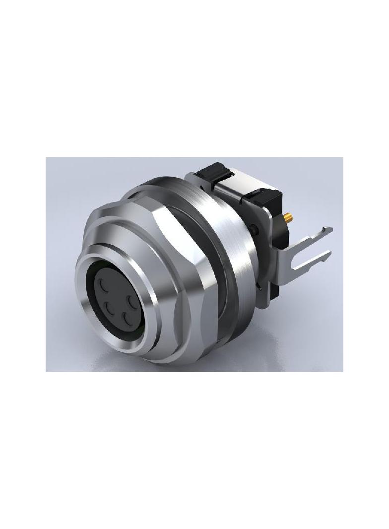 SAIE-M8SR-8-H5.5TL Złącze okrągłe do PCB, nr katalogowy 2421670000
