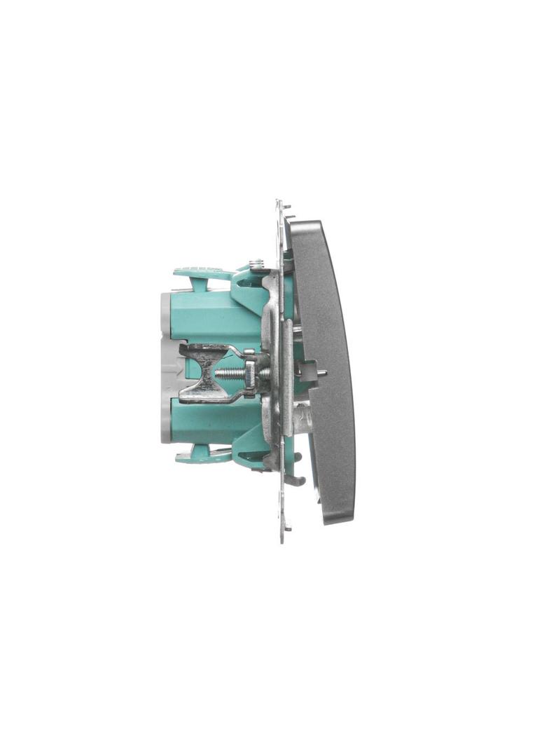 Simon Basic Przycisk dzwonek z podświetleniem LED 10A szybkozłączka satynowy