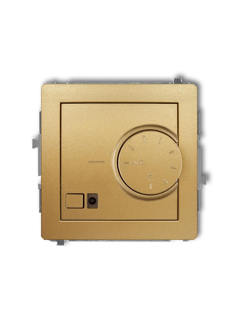 DECO Elektroniczny regulator temperatury z czujnikiem podpodłogowym złoty 29DRT-1 KARLIK