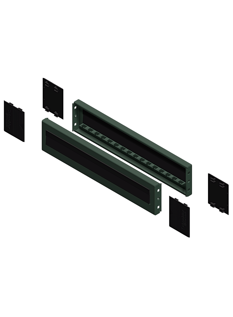 Panel do cokołu z otworem szczotkowym 100x 800mm NSYSPB8100 SCHNEIDER