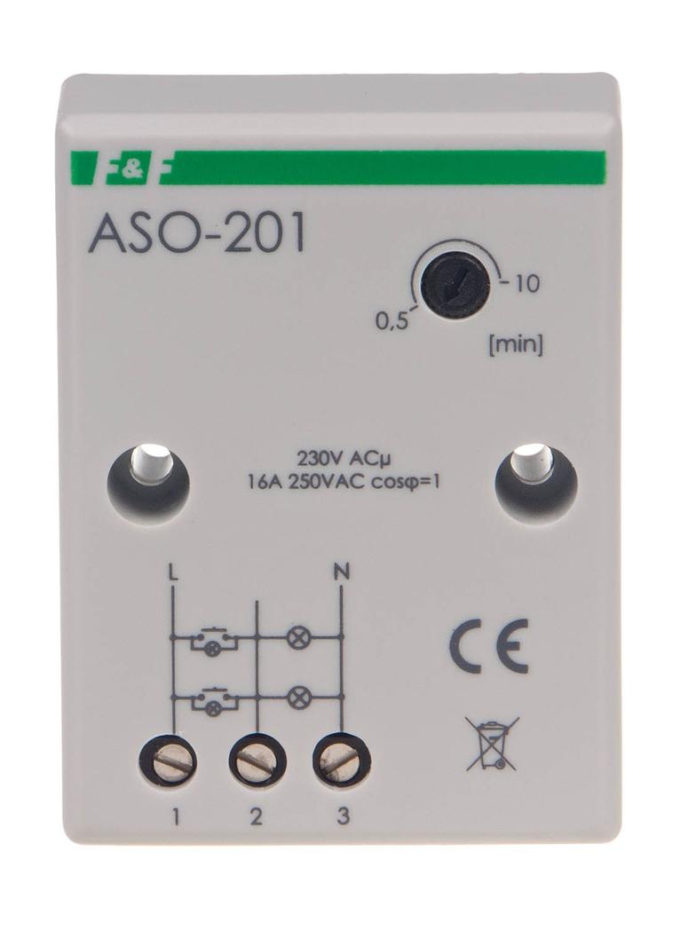 Automat schodowy z zaciskami śrubowymi 230V ASO-201 F&F