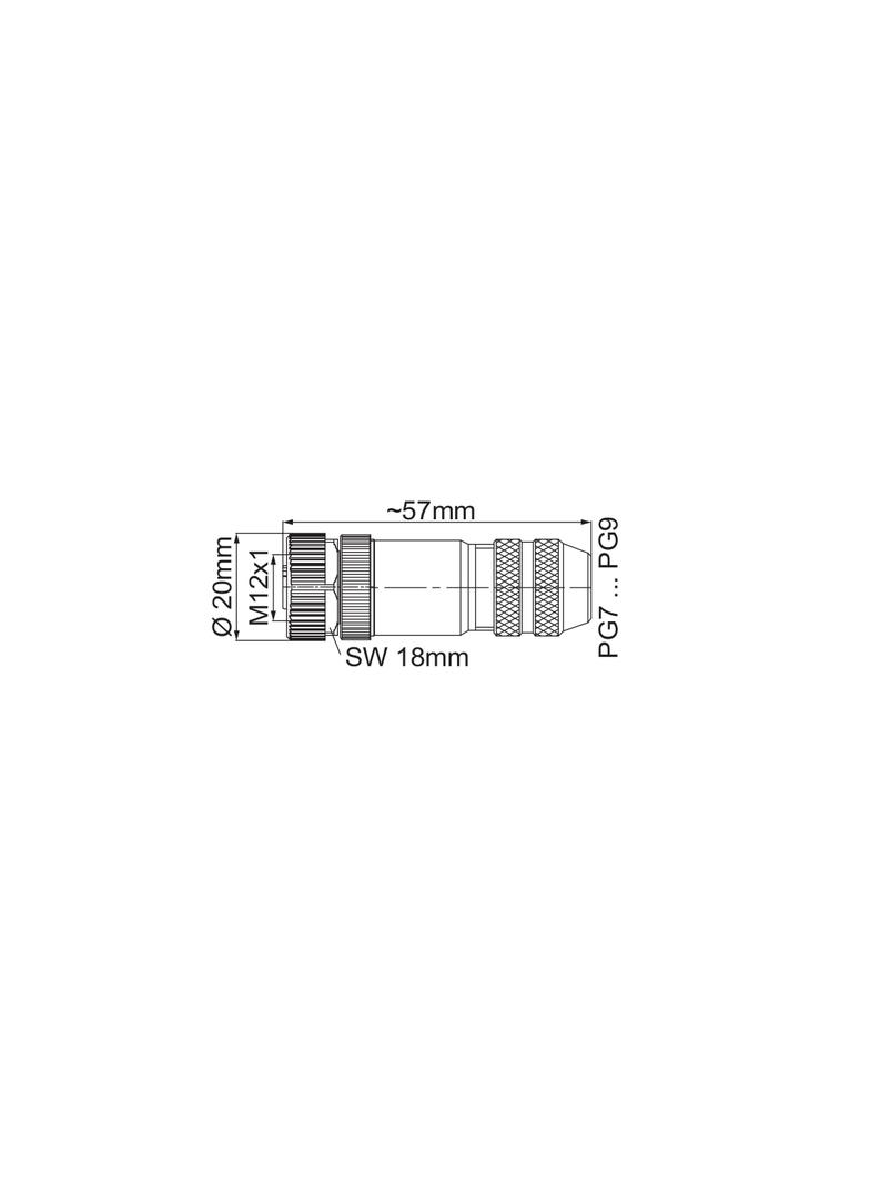 Gniazdo proste M12 CAN 756‑9208/060‑000 /10szt./ WAGO
