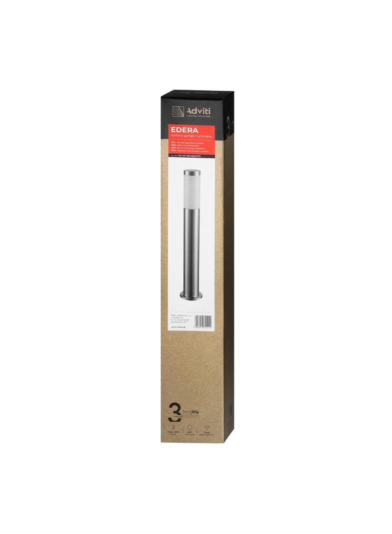 Oprawa ogrodowa EDERA słupek E27 max. 15W IP44 65 cm stal nierdzewna AD-OP-6571GE27PM ORNO