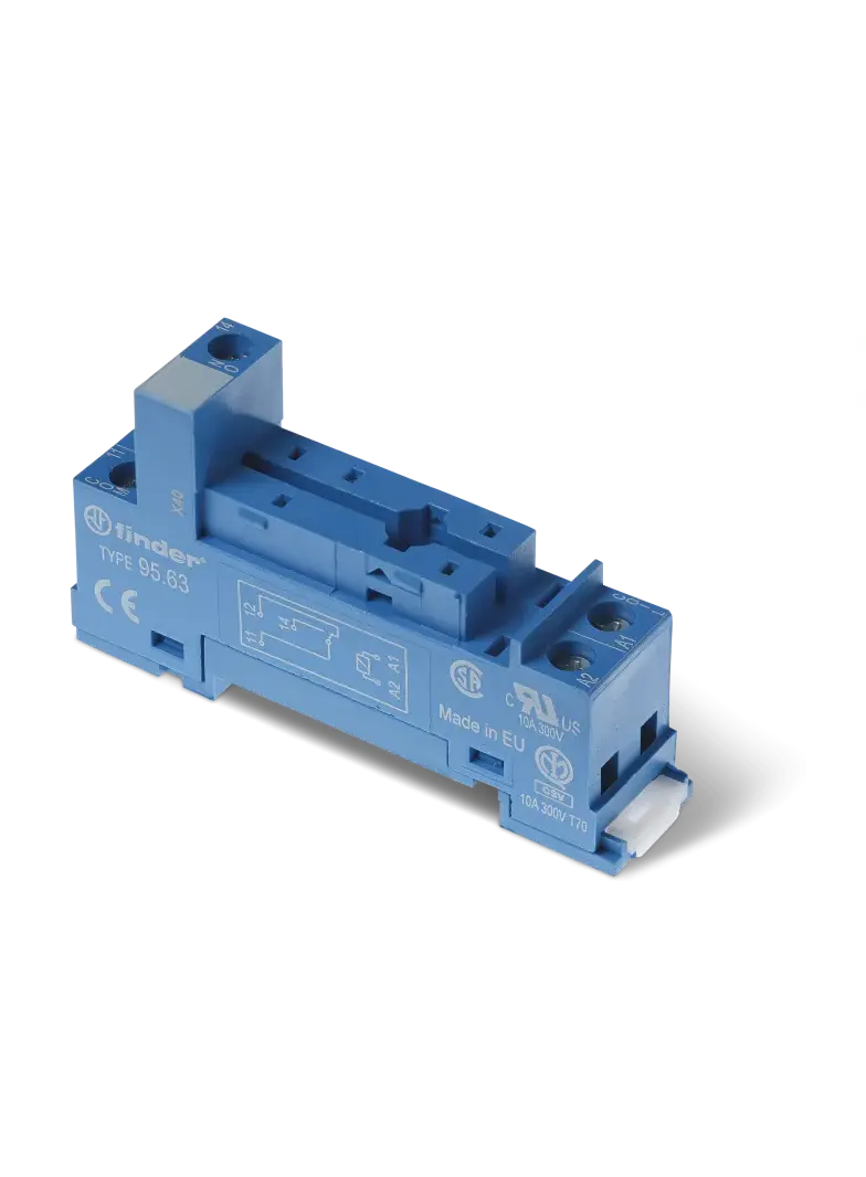 Gniazdo do przekaźników serii 40.31; zaciski śrubowe, 95.63 SMA